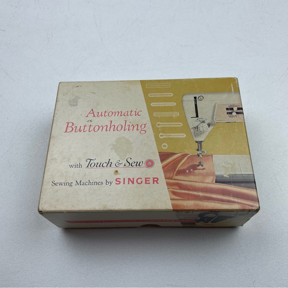 Singer Buttonhole Attachment & Instructions Slant Needle Zig Zag Machine